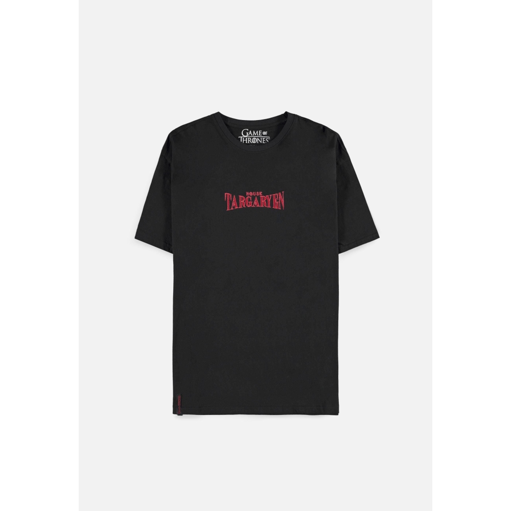 Game Of Thrones House Of The Dragon - House Targaryen Ladies Tshirt - Black